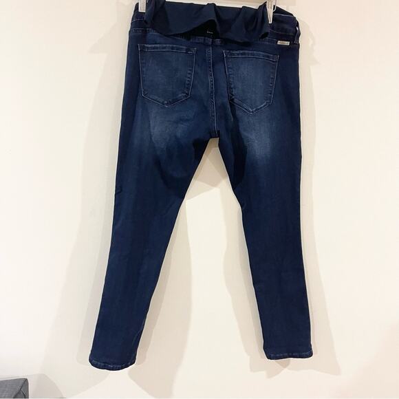 Kancan Maternity Aviva Skinny Jeans Over The Belly Women size 29 Dark Blue Wash - Picture 5 of 10
